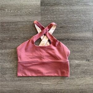 FTP Mauve Cross-Back Sports Bra